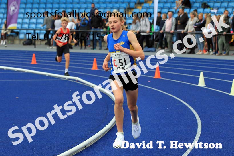 Girls under-13s 2022 Northern Road Relays, SportsCity, Manchester. Photo: David T. Hewitson/Sports for All Pics